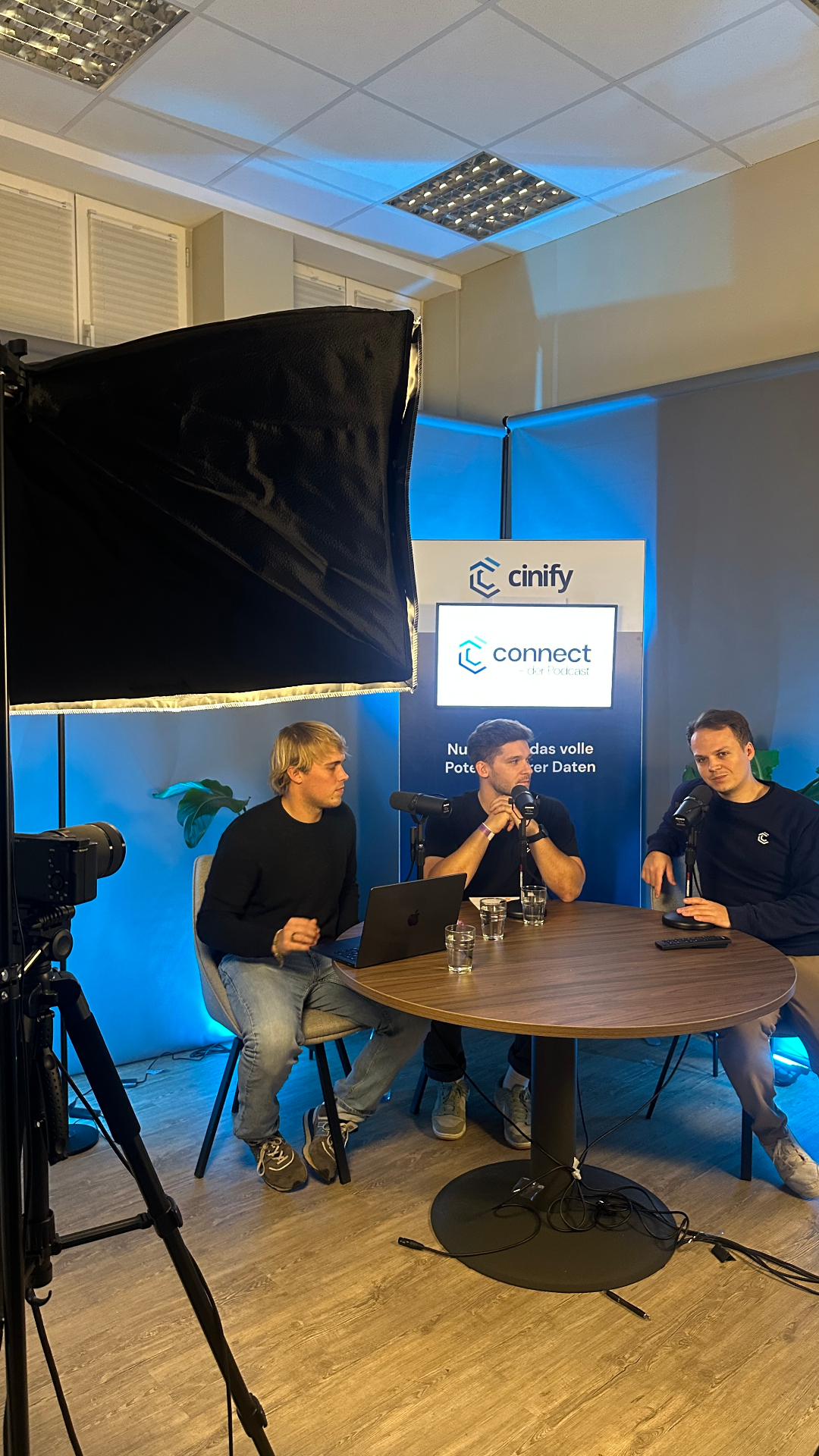 cinify connect Podcast Aufnahme