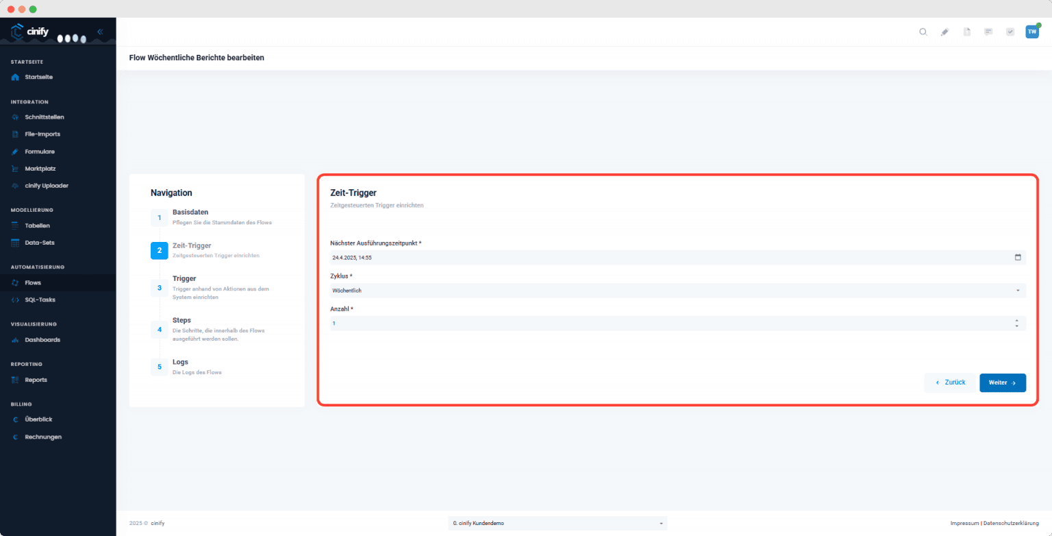 Automatisierte Datenprozesse mit Flows